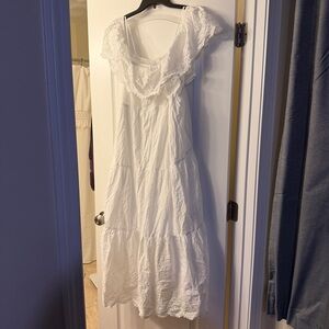 Old Navy White Maxi Dress